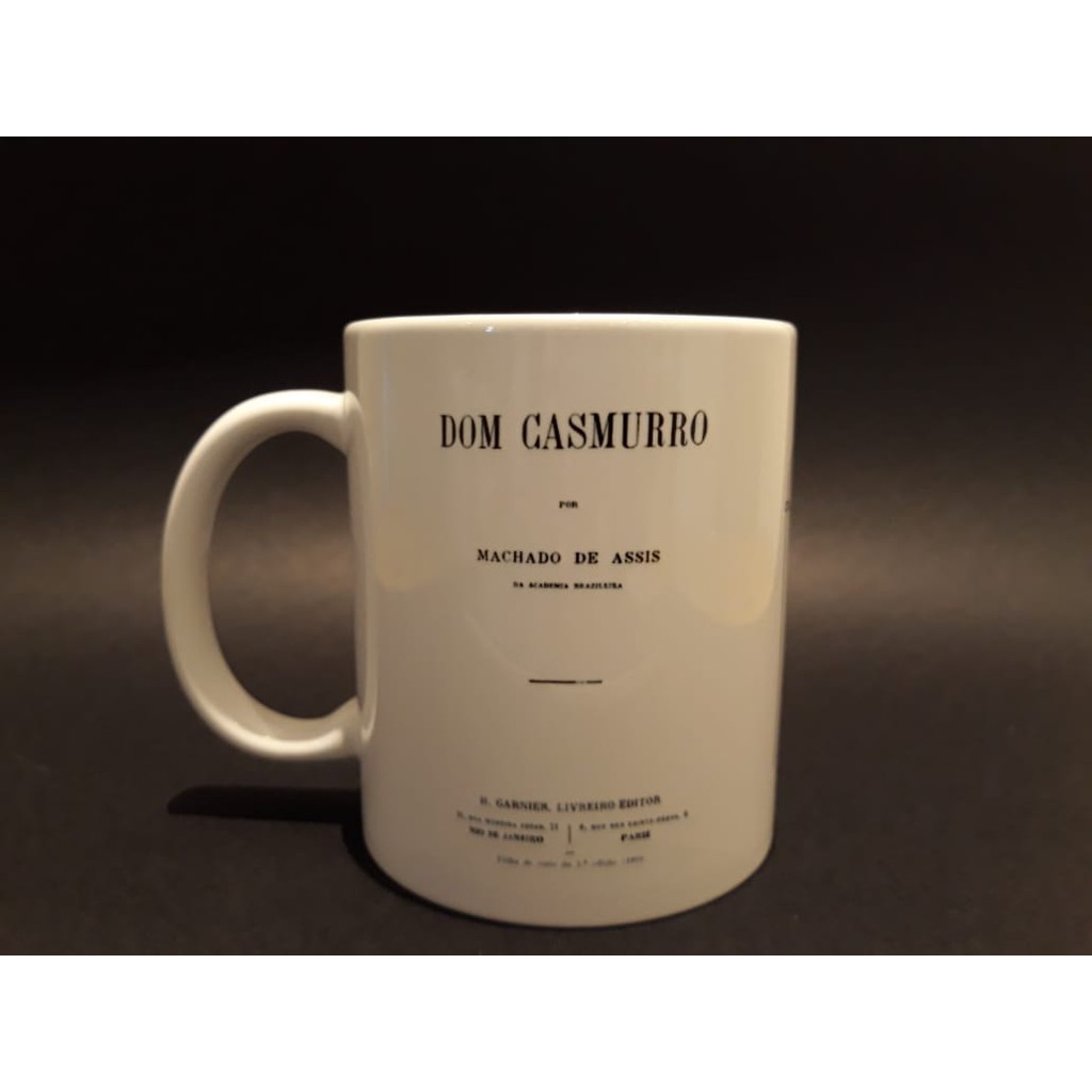 Caneca Machado de Assis Dom Casmurro Personalizada Porcelana 325ml