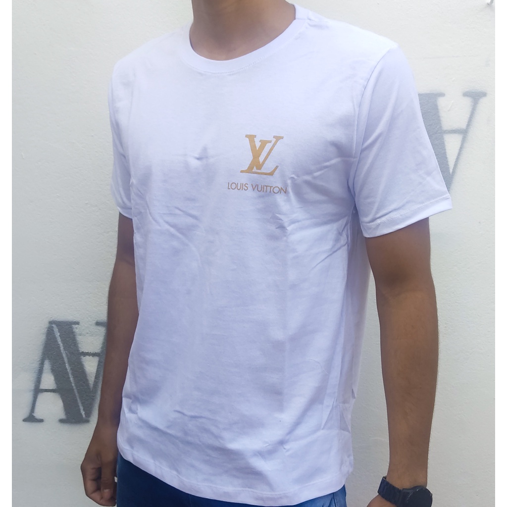 Camiseta lOUIS VUITTON Masculina Camisa Alta Qualidade 100% Algodão