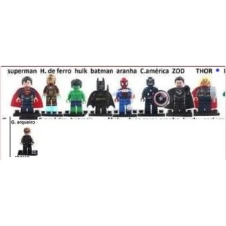 Lego Compatível - Super Herois - Marvel e DC. Unidade