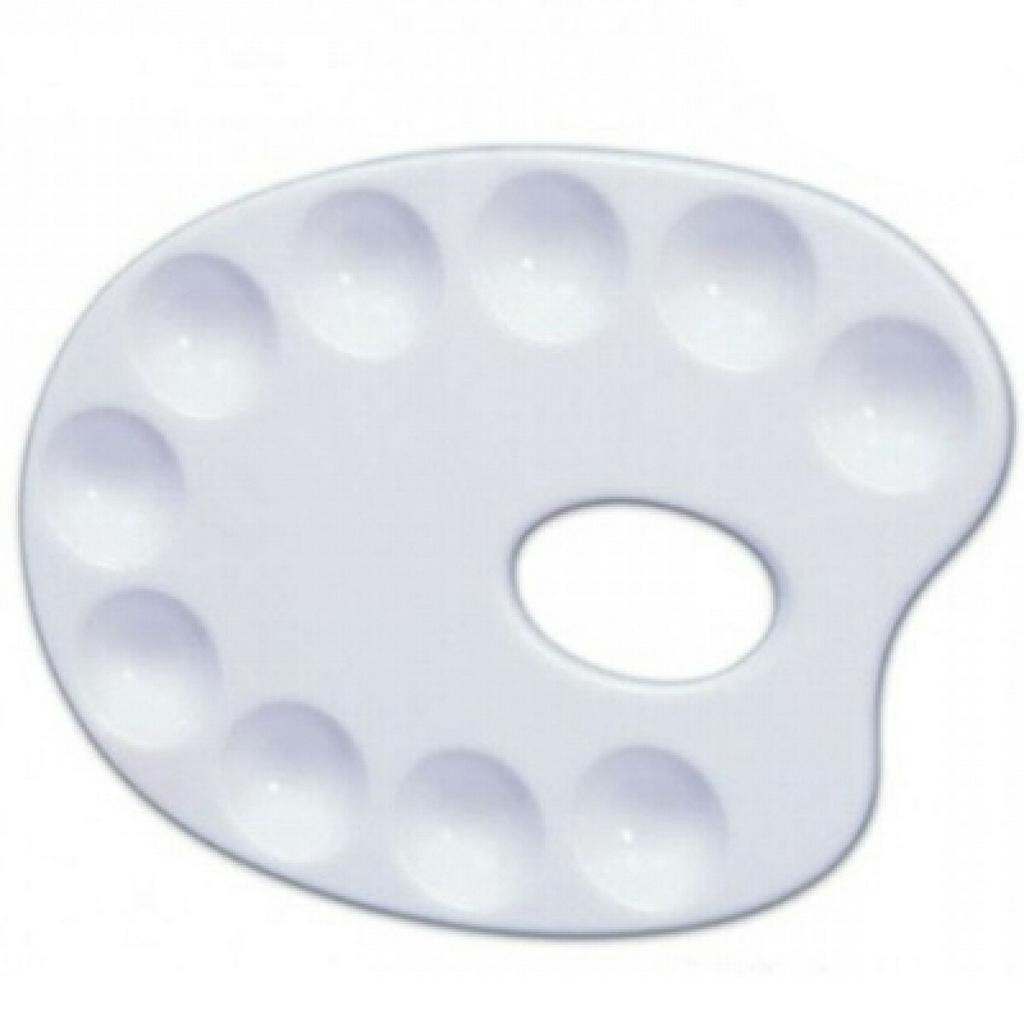 Godê Paleta para Pintura Trident Oval com 10 Cavidades 12421 | Shopee ...