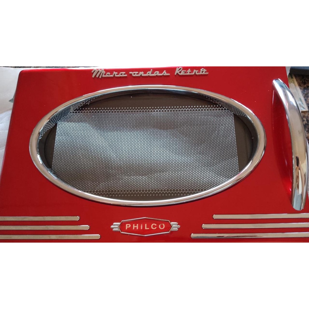 Porta Microondas Philco Retro Pmr26 Vermelho