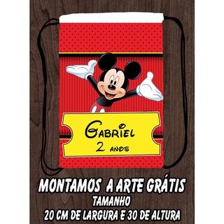 Sacolinhas Surpresa Mochilas Aniversário Lembrancinha Mickey