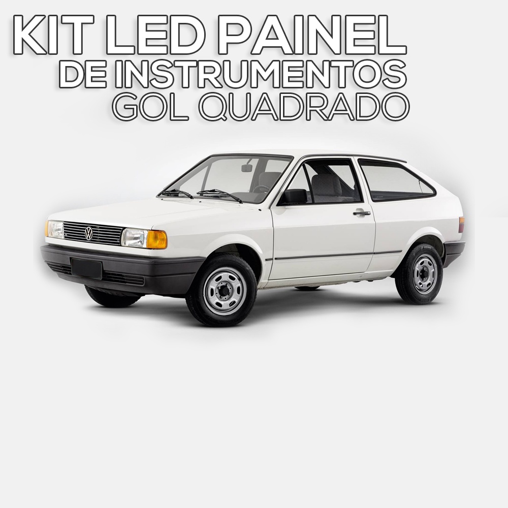 Kit Lampadas Led Painel Instrumentos Gol Quadrado