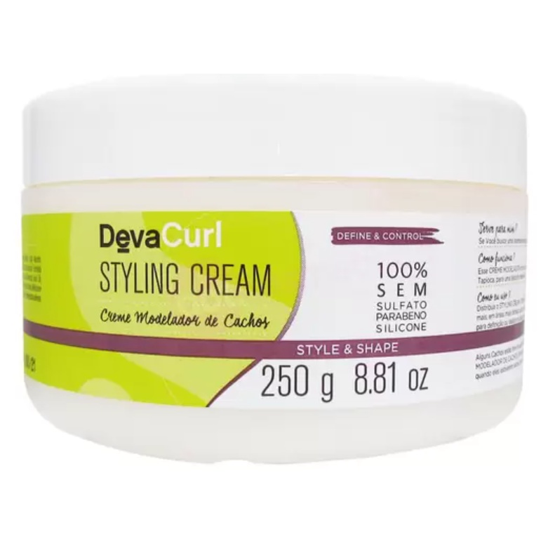 Deva Curl Creme Estilizador Styling Cream Modelador 250g Shopee