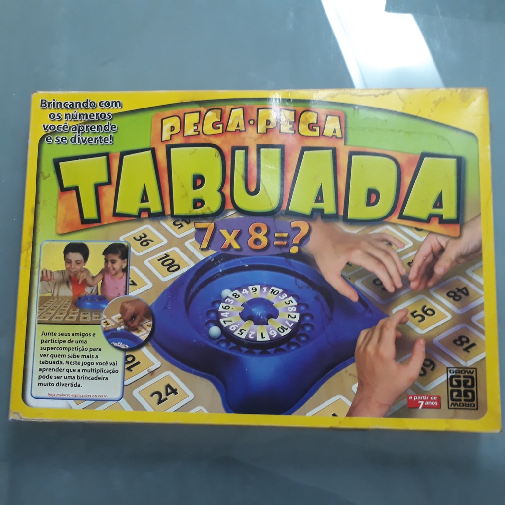 Jogo de tabuleiro Cobras e escadas Tabuadas do 6, 7, 8 e 9