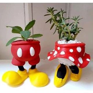 Vaso / porta treco - Mickey e Minnie