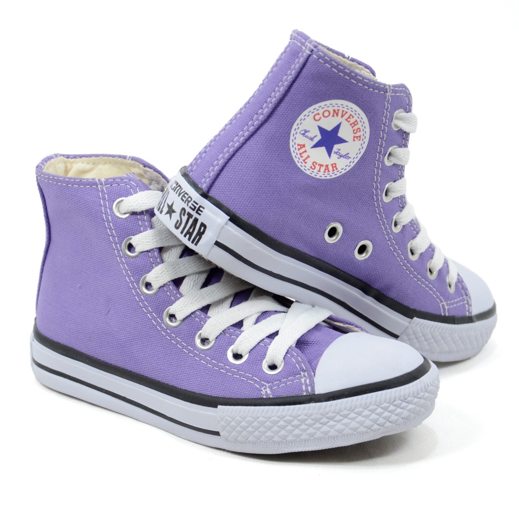 Tênis Converse All Star Cano Alto - Rosa Pink - Chuck Taylor - Botinha -  Rock Star