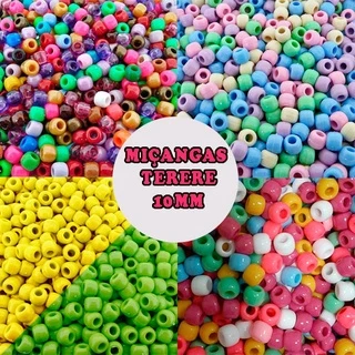 MIÇANGAS TERERE 10MM COLORIDAS com 100pc/50gr