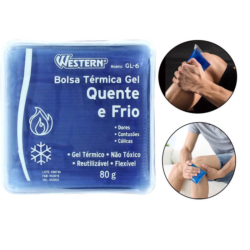 Bolsa Gel Térmico Quente Frio P/Compressa Reutilizável Não Toxico