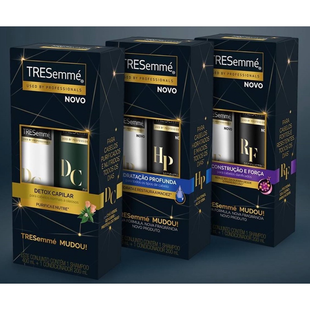 Kit shampoo e condicionador Tresemmé | Shopee Brasil