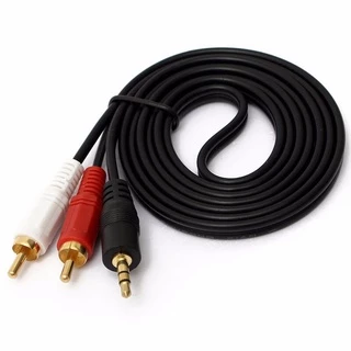 Cabo Auxiliar RCA x P2 3,5mm 5 Metros Estéreo Ponta Dourada Exbom - Cbx-a2rca50