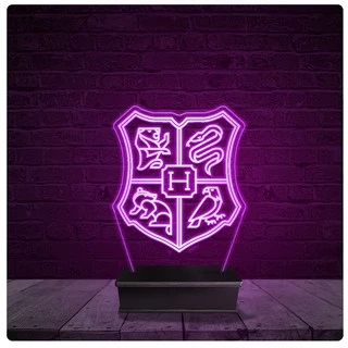 Luminária e Abajur Acrílico Led - Casas Harry Potter 13