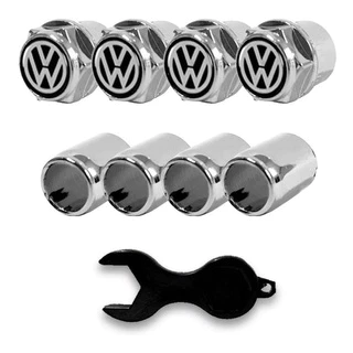 Tampa Bico De Pneu Capa Válvula Antifurto Vw Cromado