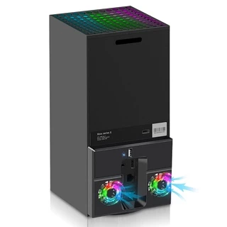 Cooler Duplo Traseiro Dissipador De Calor 02 Ventoinha Com Rgb - Xbox Series X