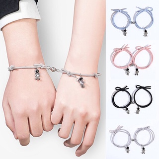 2 Pacotes De Pulseiras Estrela De Astronauta Para Mulheres Pulseira De Ímã De Casal