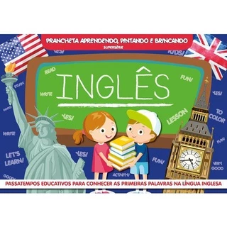 Inglês - Prancheta Aprender, Pintar e Brincar