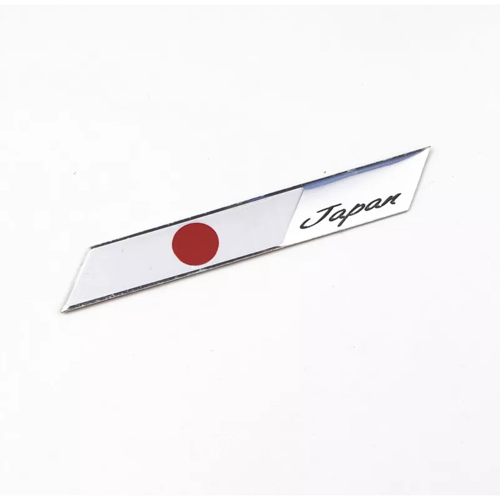 Emblema Bandeira Japão Tuning Para Honda Civic Fit em Alumínio