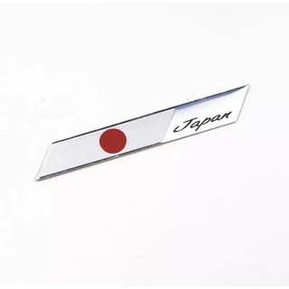 Emblema Bandeira Japão Tuning Para Honda Civic Fit em Alumínio