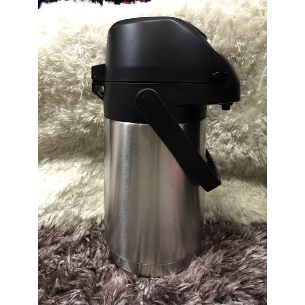 GARRAFA TERMICA EXCLUSIVA 2,5L INOX/PRETO