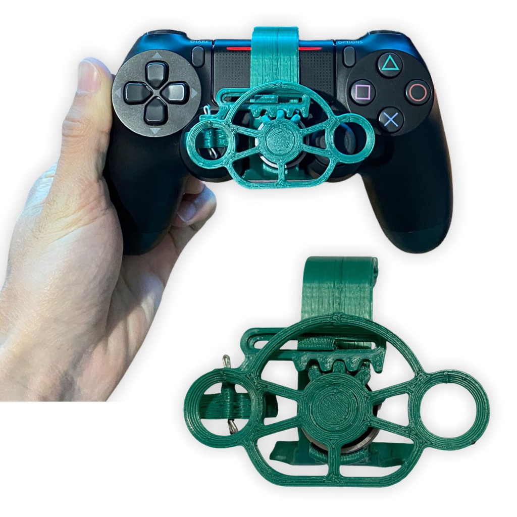 Mini Volante Controle PS4 Playstation Jogos De Corrida Verde Gamepad Controlador Alça Envio Imediato Pronta Entrega Promoção
