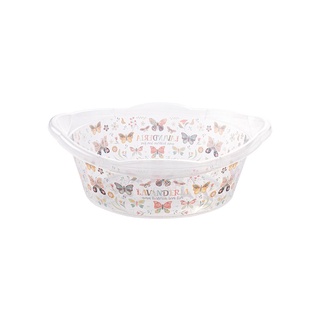 Bacia de Plástico Redonda 5,8 L com Pegador Borboleta-Incolor/Borboleta 2021