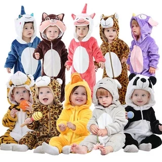 Macacão Para Bebês Meninos E Meninas/De Uma Peça Recém-Nascidos Com Estampa De Desenho De Unicórnio/Pato