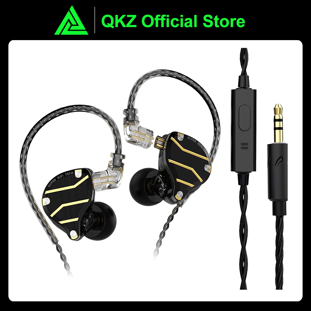 Fones De Ouvido QKZ ZXN 4ba + 1dd Baixo Hifi Esportivo Com Fio Com