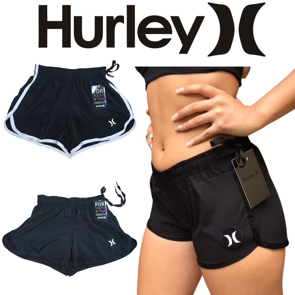 Short Feminino Hurley Elastano Kit com 2 peças - Moda Premium Atacadão