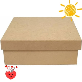 Caixas Quadradas Tampa de Sapato Mdf 30x30x15 cm Madeira