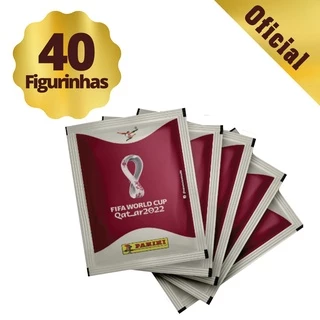 Kit 40 figurinhas para Álbum da Copa do Mundo Qatar 2022 (8 Envelope com 5 figurinhas cada) Cromos