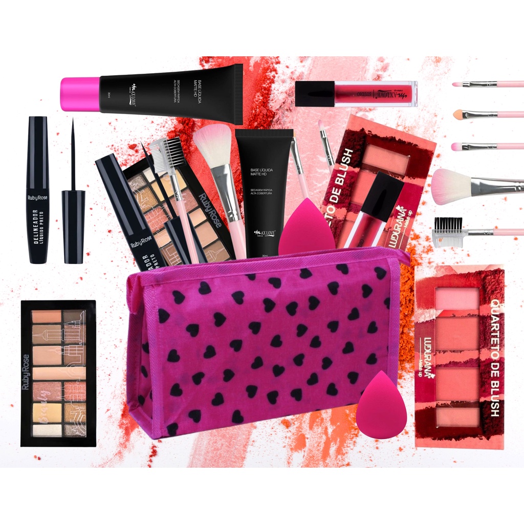 Maquiagem Ruby Rose Deluxe Makeup Kit | Saubhaya Makeup