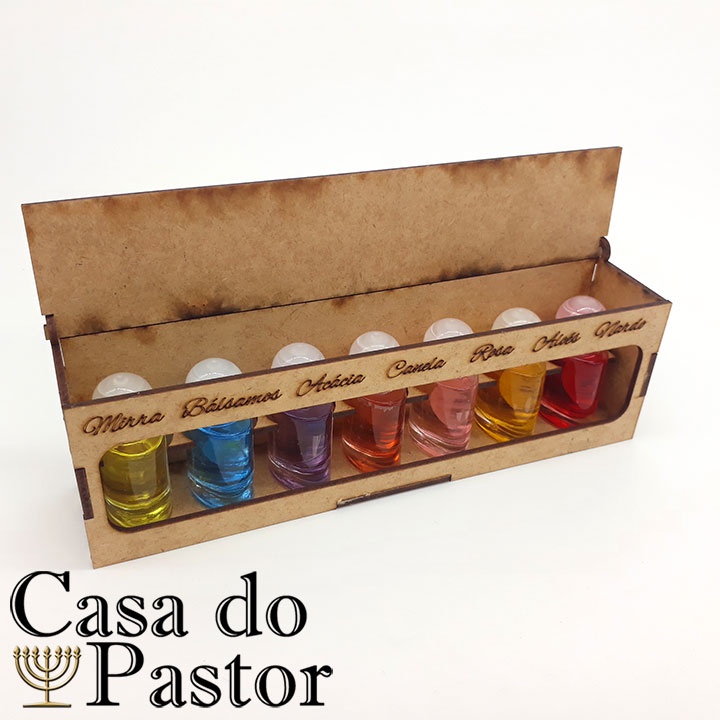 Kit Madeira 7 Óleos De Unção Bíblicos Vidro 10ml Evangélico | Shopee Brasil