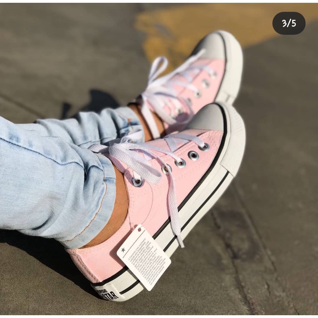 Tenis All Star Feminino Adulto Rosa Shopee Brasil