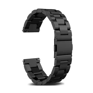 Pulseira Aço Inox 18mm 20mm 22mm 24mm Smartwatch Relógio Inteligente Digital Analógico Engate rápido