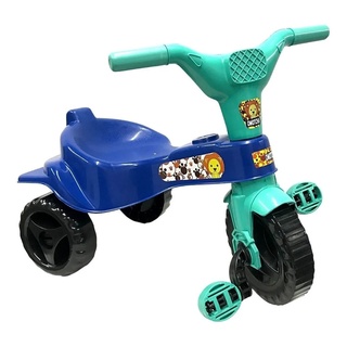 Triciclo Infantil Kemotoka Baby Dog C/ Haste Removível Proteção Lateral  Pedal Apoio p/ os Pés Chave que gira Motoca Menino Menina Suporta até 25kg  - Kendy - Velotrol e Triciclo a Pedal 