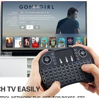 Mini Teclado Controle Sem Fio Para Smart Tv Tv Box Pc - Iluminado