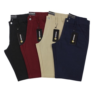 Kit 3 Bermudas Masculinas Colorida Sarja Brim