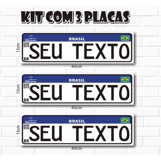 Placa Decorativa Moto Mercosul Grau 244 Personalizada