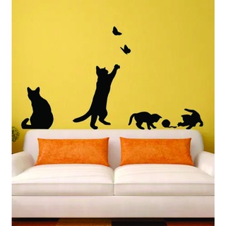 Papel de Parede Adesivo Gatos para colorir N04253