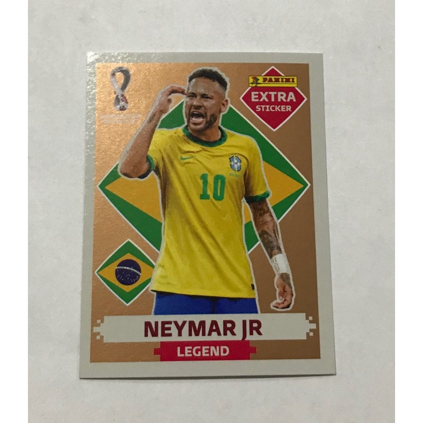Figurinha Legend Neymar OURO Copa do Mundo 2022 1°Linha premium