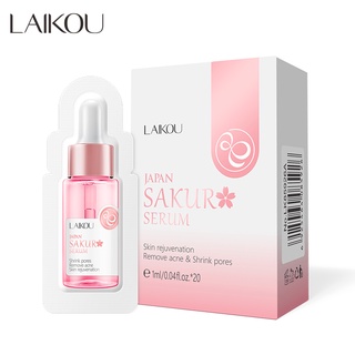 Essência Facial LAIKOU Sakura , Sérumno , Poros Escuros , Freckleos , 20pçs