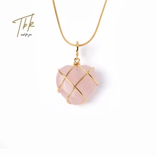 TBK Colar Pingente De Ouro 18K Barbie Heart Pendant necklace Para Acessórios Femininos Hipoalergênico 950Nbarbie