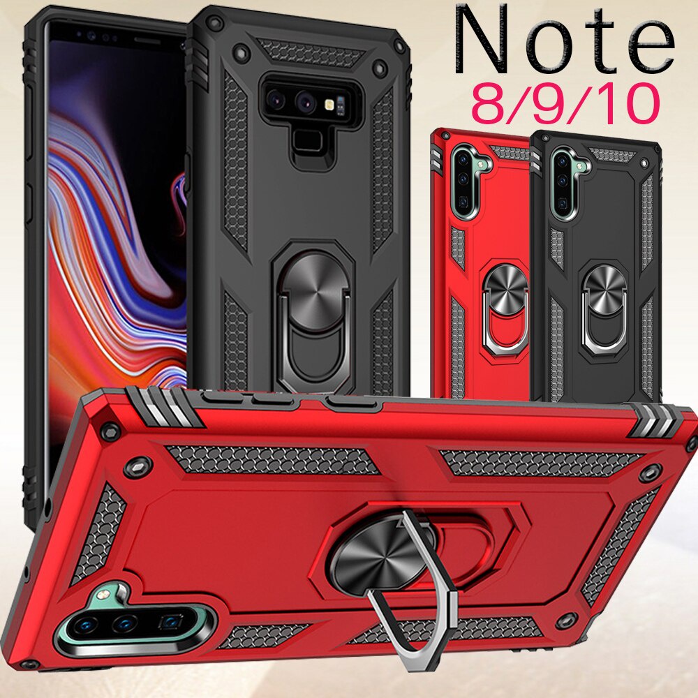Capa De Celular Anti-Impacto Com Imã De Metal Para Samsung Galaxy Note ...