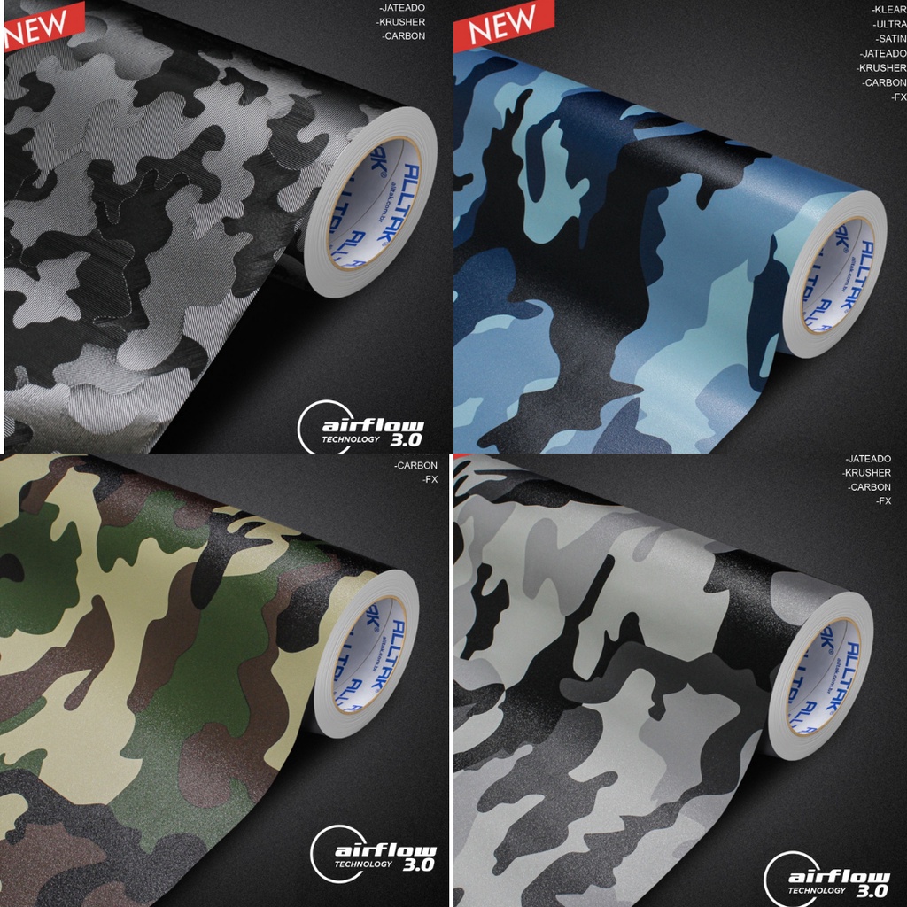 Adesivo Envelopamento Camuflado 50cm Kamo Urban Alltak