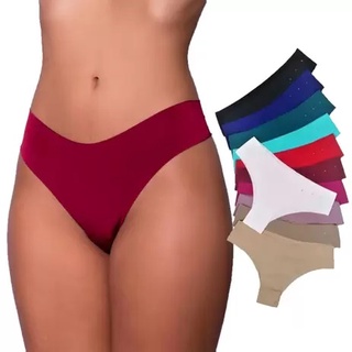 Kit 5 Calcinhas Tanga Sem Costura Corte Laser