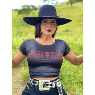 Blusa country brilho texas ranch sabrina luxo