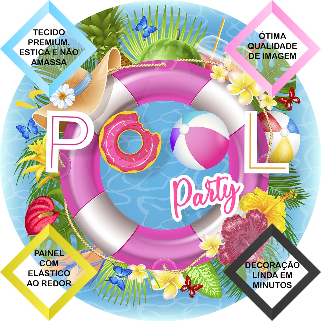 Decoração Pool Party — Encantar Festas
