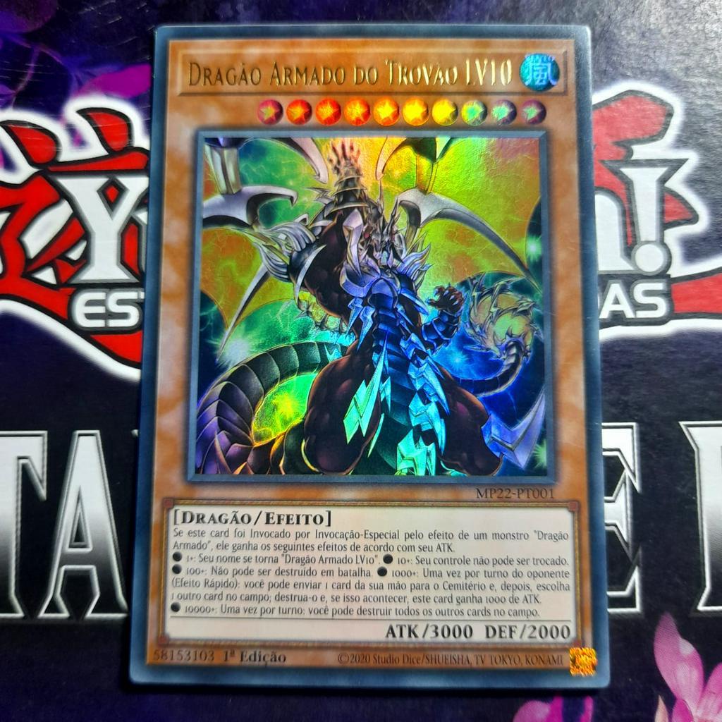 Dragão Armado Do Trovão Lv10 - Ultra Raro Foil - Original - Yu-gi-oh / Yugioh