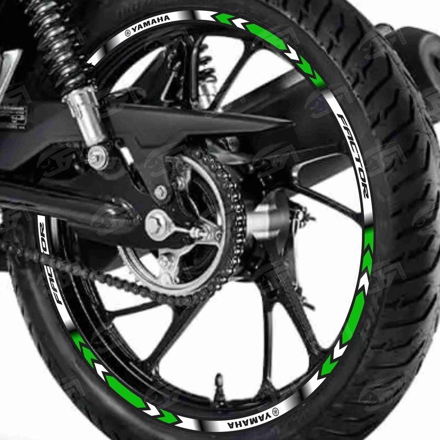 Adesivo Friso Refletivo Roda Moto Yamaha Factor M Verde Shopee Brasil