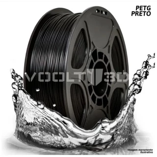 Filamento Impressão 3D Voolt Petg Preto 1Kg